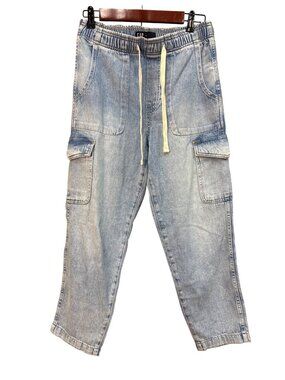 Gap Denim Easy Jeans Light Wash Cargo Pants Size S